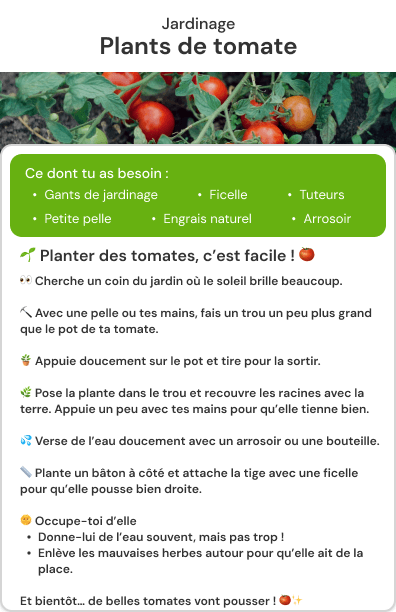 Fiche activité imprimée